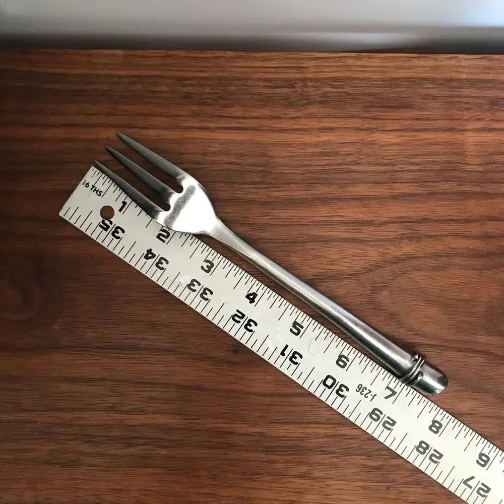 Pier 1 TADPOLE stainless steel flatware - single salad fork (some damage)